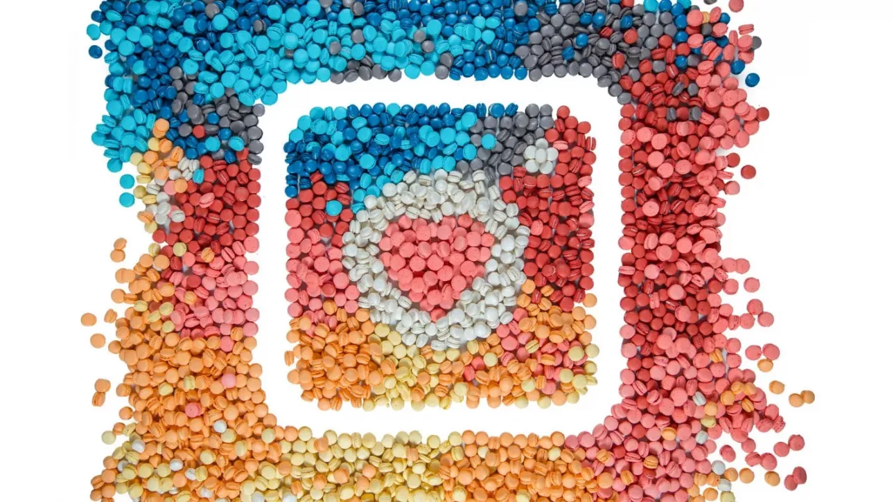 Le compte créateur d'instagram via une illustration du logo d'instagram